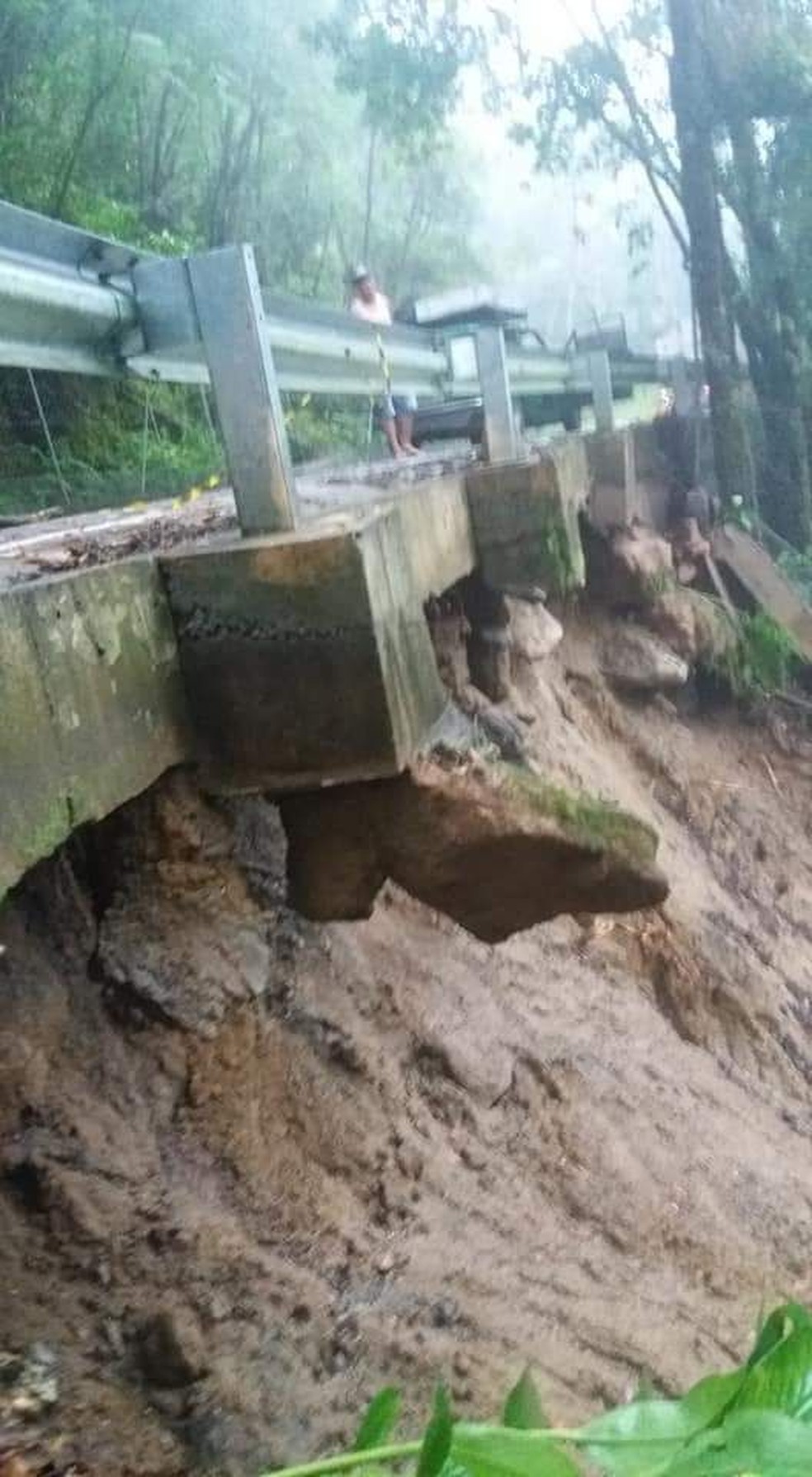 A chuva dos últimos dias prejudicou o tráfego na RJ-165 (Paraty- Cunha). Equipes da Defesa Civil de Paraty, RJ, e técnicos do departamento de transportes realizaram uma vistoria durante a tarde desta terça-feira (30) para identificar os trechos mais afetados.   A vistoria confirmou que há locais com queda de barreira e erosão. O DER, Departamento de Estradas de Rodagem disse que vai mandar uma equipe ao local na quarta-feira (31), pela manhã para avaliar a situação e identificar se será preciso interditar a rodovia (Foto: Foto: Divulgação)