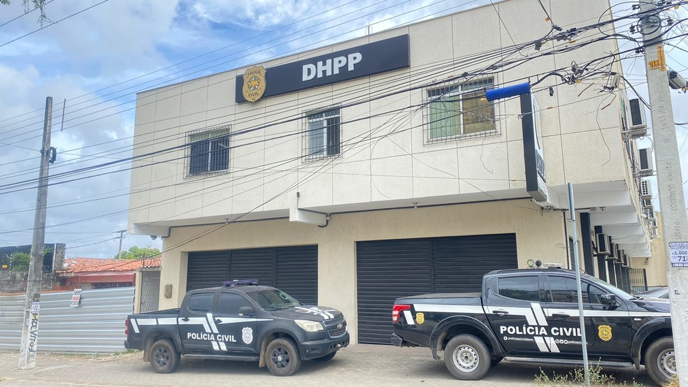 Divisão de Homicídios e Proteção à Pessoa (DHPP) da Polícia Civil, em Natal — Foto: Francielly Medeiros/Inter TV Cabugi