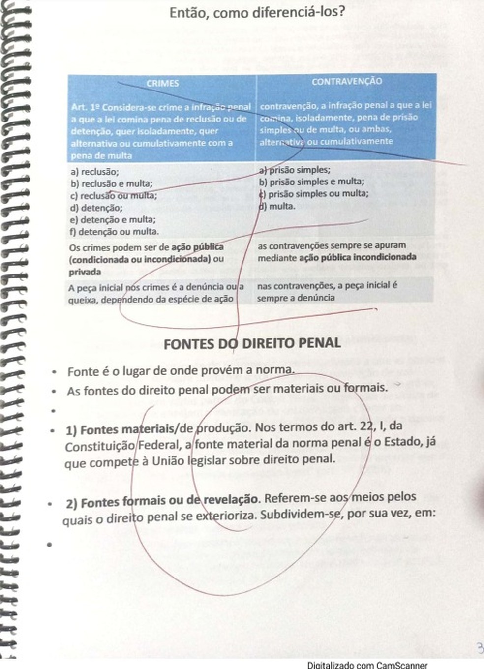 Segundo estudante, apostila apareceu com frases homofóbicas escritas. — Foto: Cedida