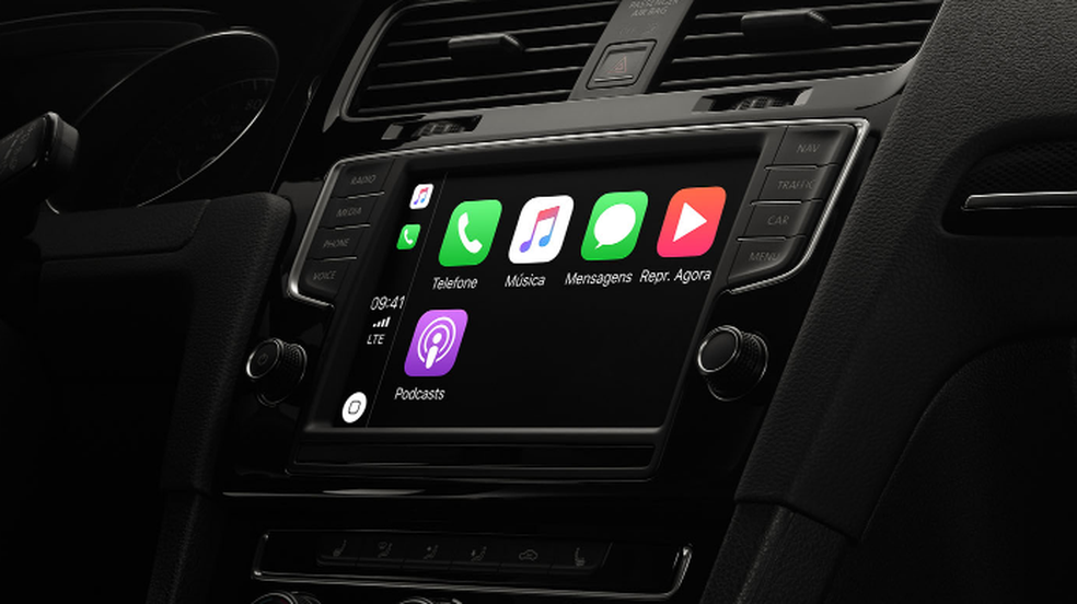 Sistemas que se integram ao painel do automóvel já estão disponíveis no Brasil — Foto: Divulgação/Apple