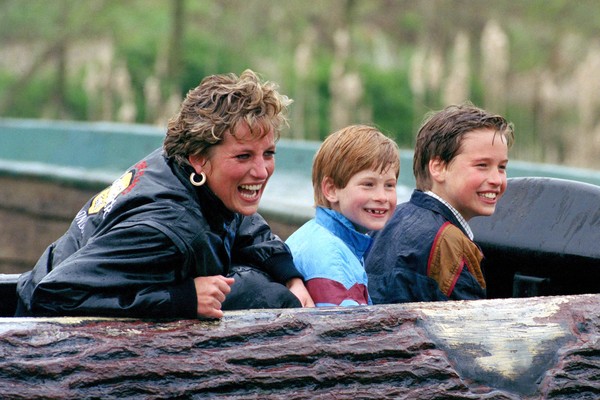 Princesa Diana, Príncipe Harry e Príncipe William (Foto: Getty Images)
