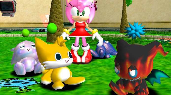 Tamagotchi: Sonic entrou na onda no modo Chao Garden (Foto: Divulgação/SEGA)