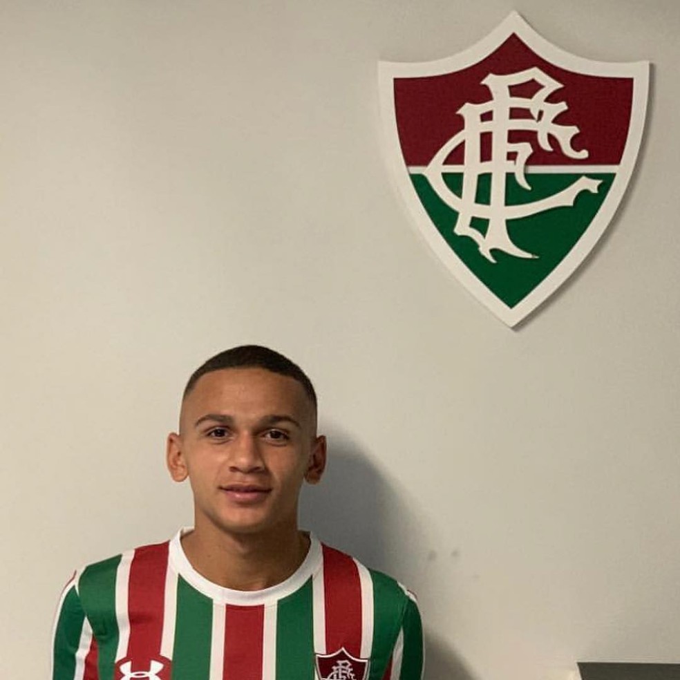 Lenadro Jabá, novo jogador das categorias de base do Fluminense — Foto: Reprodução