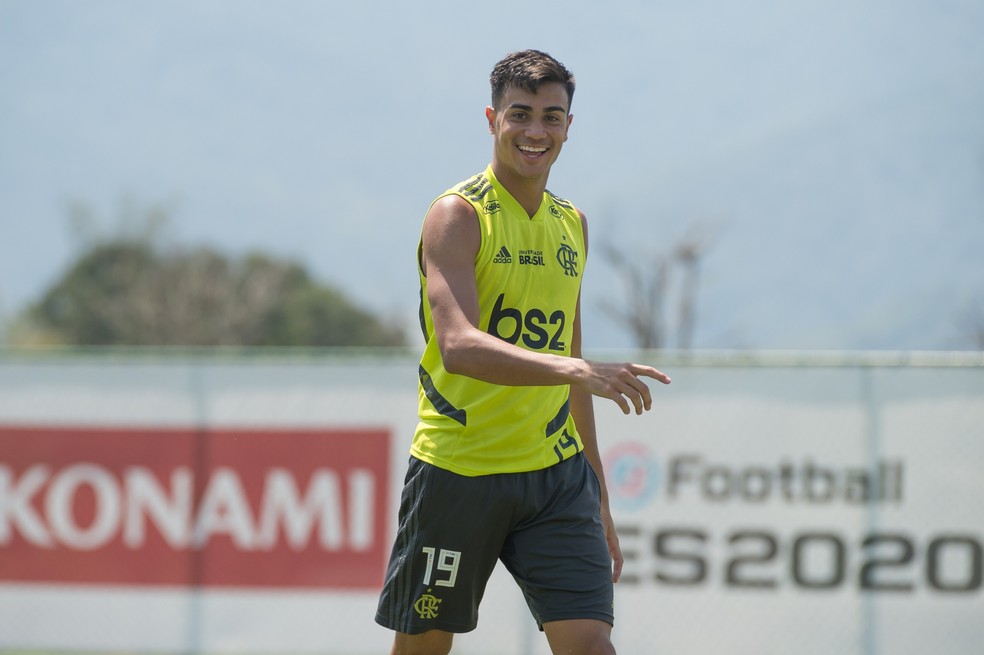 Reinier fez quatro partidas pelo profissional do Flamengo e ficou 150 minutos em campo — Foto: Alexandre Vidal / Flamengo