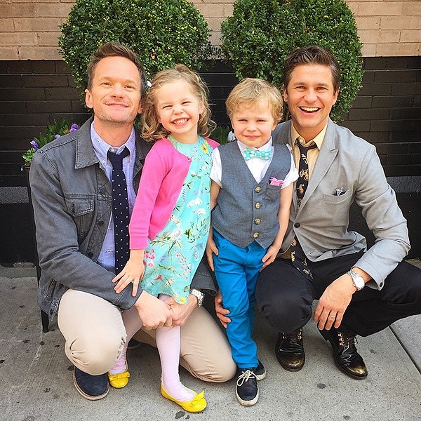 Neil Patrick Harris e David Burtka com os filhos (Foto: Instagram)