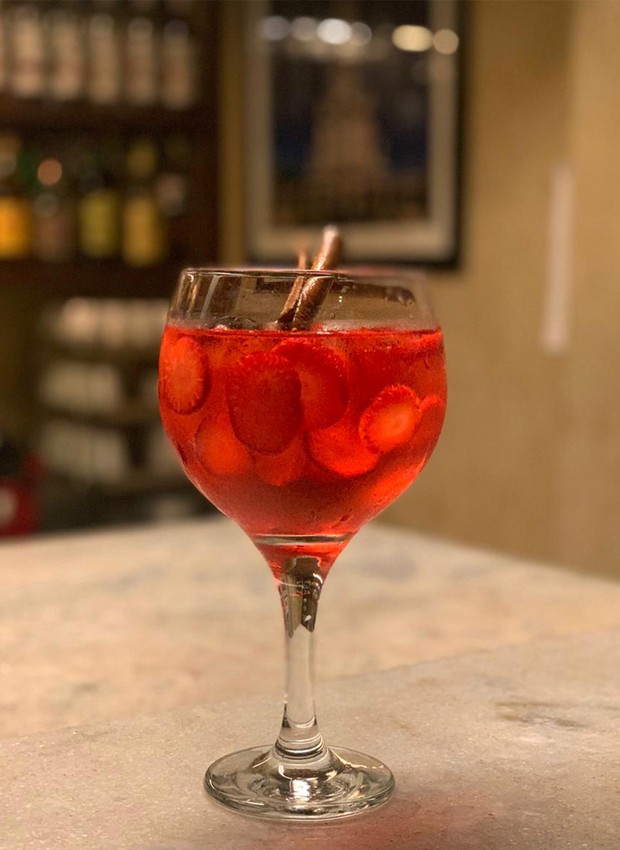 Gin Firmina, criação do barman José Jailton da Silva, da Dona Firmina Pizzaria (Foto: Divulgação)
