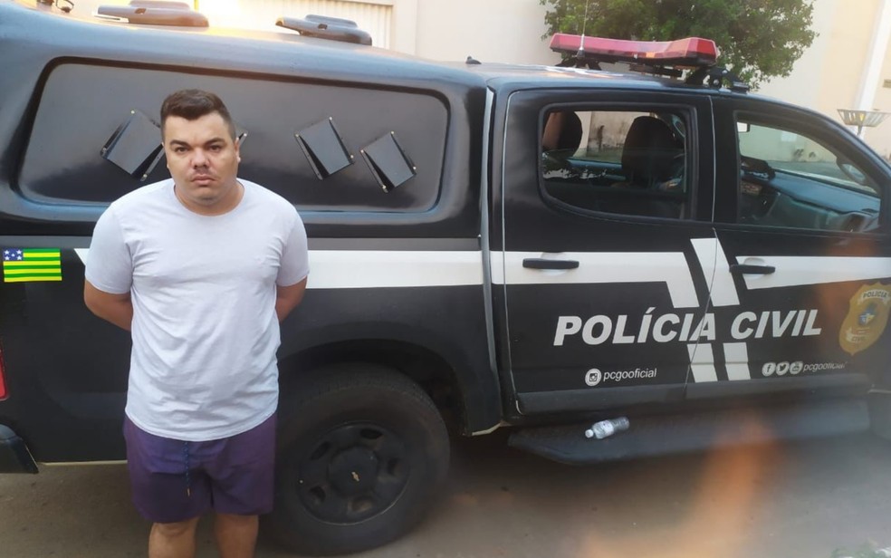 Adefânio Luz Noleto foi preso suspeito de furtar mais de 40 idosos em Goiás — Foto: Divulgação/Polícia Civil