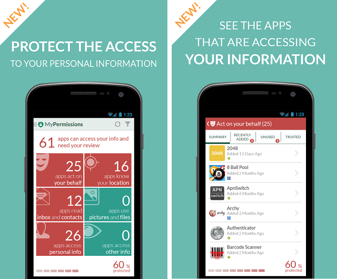 MyPermissions é um app para garantir a privacidde no Android (Foto: Divulgação)