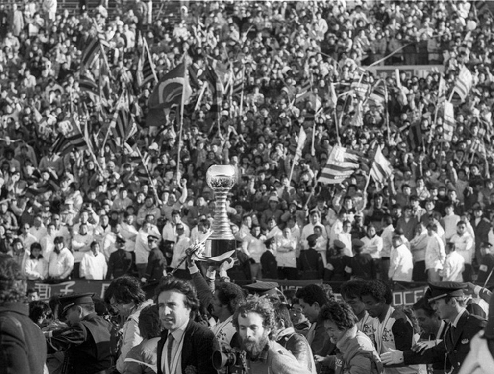Flamengo campeão mundial no Japão em 81 — Foto: Sebastião Marinho / CRF