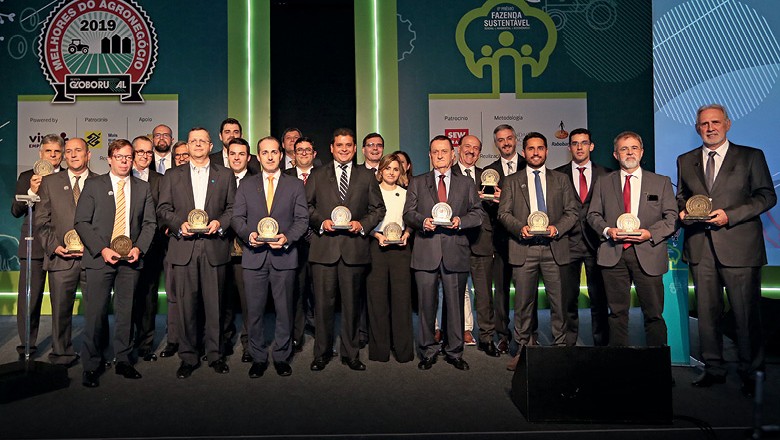Representantes das categorias premiadas no Melhores do Agronegócio (Foto: Alexandre di Paula/Ed. Globo)