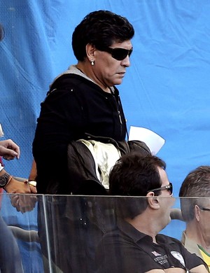 Diego maradona argentina Mineirão  (Foto: Agência EFE)