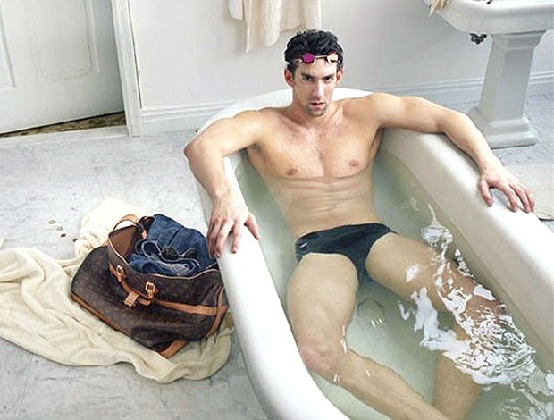 Michael Phelps campanha da marca Louis Vuitton (Foto: Reprodução)