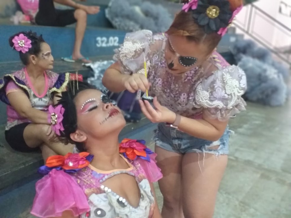 Maquiagem temática da Coronéis da Sucupira — Foto: Erdilez Paiva/ Divulgação