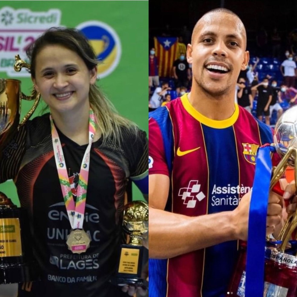 Amandinha e Ferrão, os melhores do mundo em 2021 — Foto: Divulgação