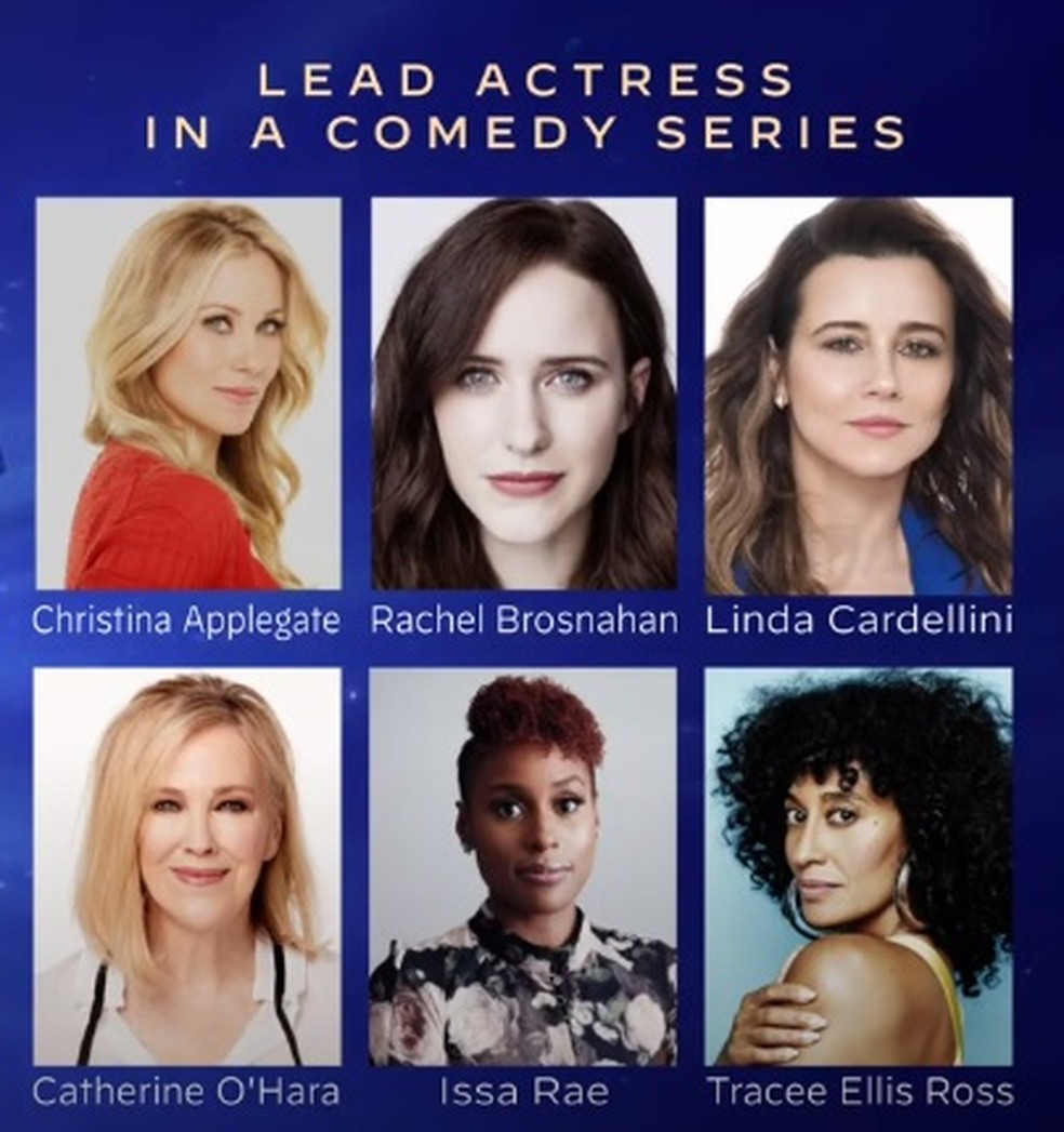 Indicadas a melhor atriz de série de comédia no Emmy 2020 — Foto: Reprodução