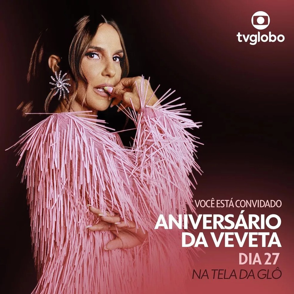 Ivete Sangalo comemorará aniversário de 50 anos na tela da Globo — Foto: TV Globo