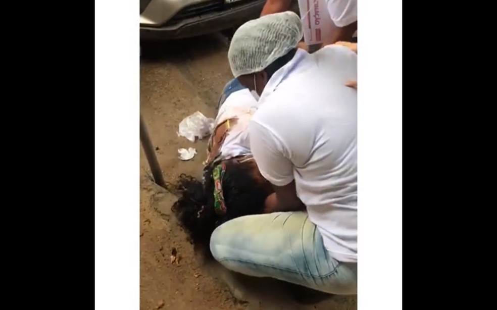 Mulher é atropelada em posto de vacinação em São Sebastião do Passé — Foto: Reprodução/Redes Sociais