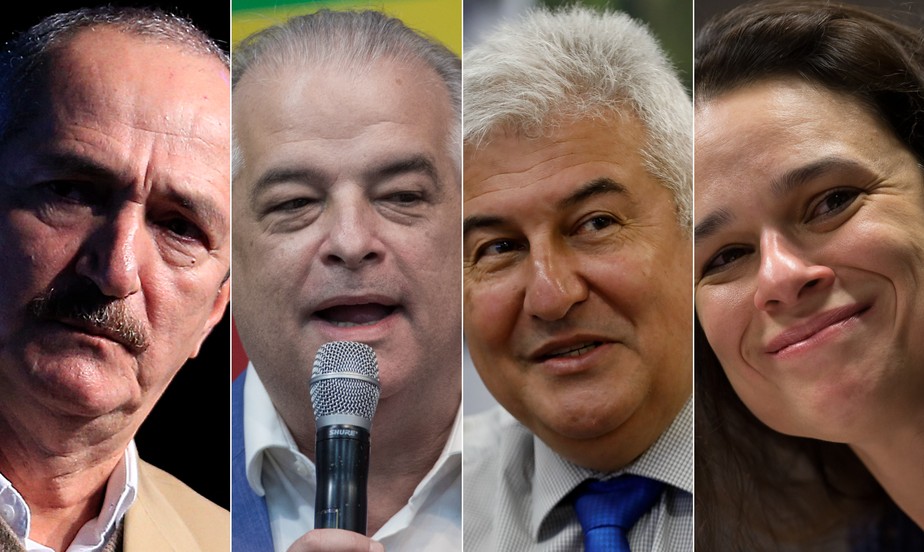 Candidatos ao Senado SP: Aldo Rebelo, Márcio França, Marcos Pontes, Janaina Paschoal