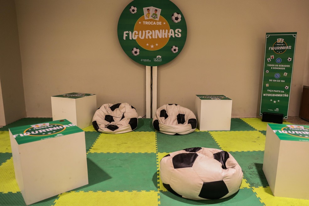North Shopping Fortaleza recebe o troca de figurinhas da copa. (Foto: Divulgação)