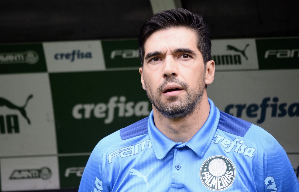 Abel Ferreira em Palmeiras x Fluminense — Foto: Marcos Ribolli