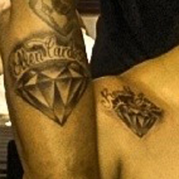 Detalhe das tatuagens de Naldo e Ellen (Foto: Reprodução/Instagram)