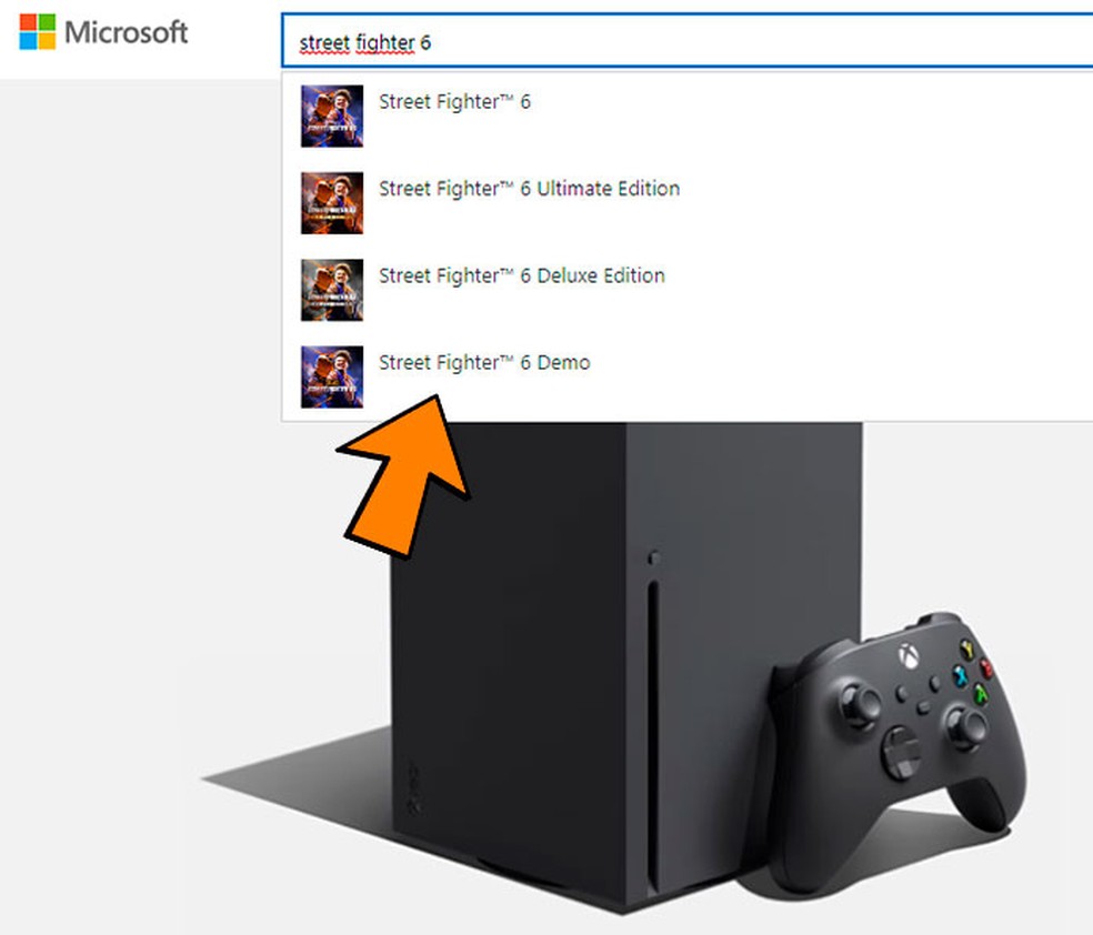 Loja da Microsoft que também serve para Xbox — Foto: Reprodução/Felipe Vinha