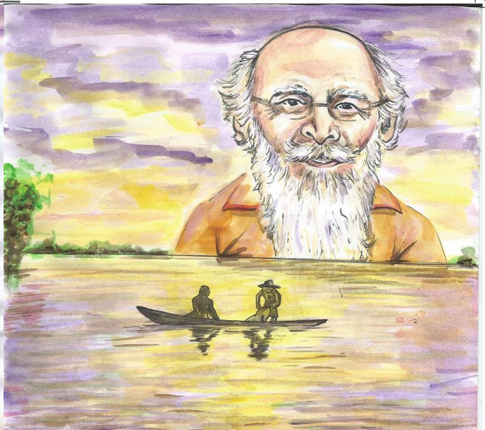 Ilustração faz homenagem a acreano  — Foto: Reprodução