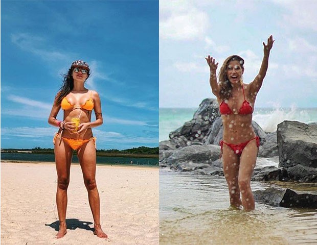 Thaila Ayala e Deborah Secco adoram os modelos sensuais e com babados delicados (Foto: Imaxtree)