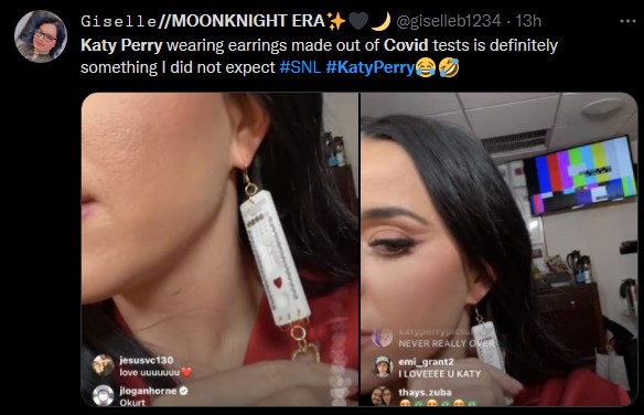 Fã opina sobre brinco de Katy Perry (Foto: Reprodução/Twitter)