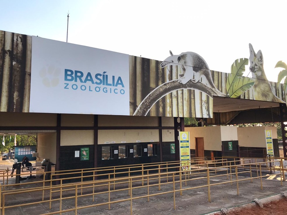 Fachada do Zoológico de Brasília — Foto: Afonso Ferreira/G1