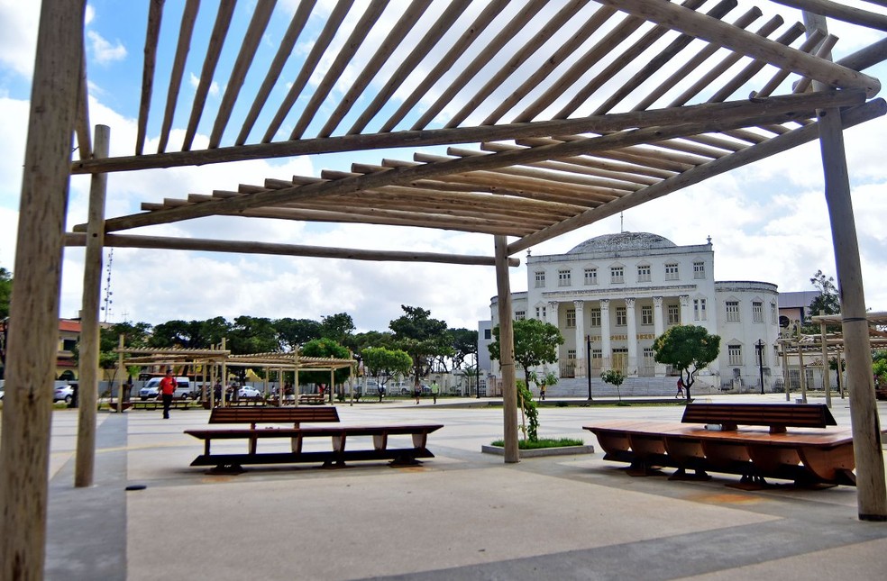 Governo tenta entregar até o final do ano a inauguração das novas Praças do Pantheon e Deodoro, em São Luís — Foto: Maurício Alexandre