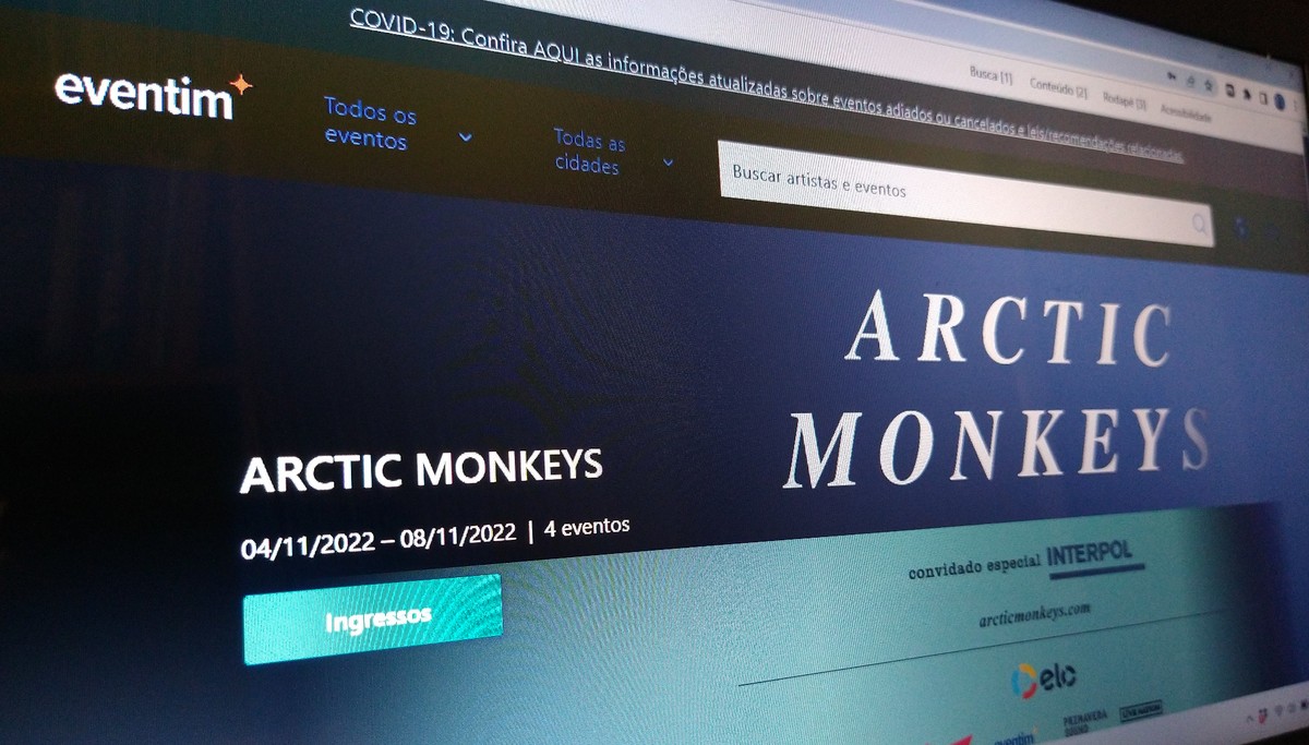 Show do Arctic Monkeys em 2022: onde comprar ingresso para Curitiba e Rio