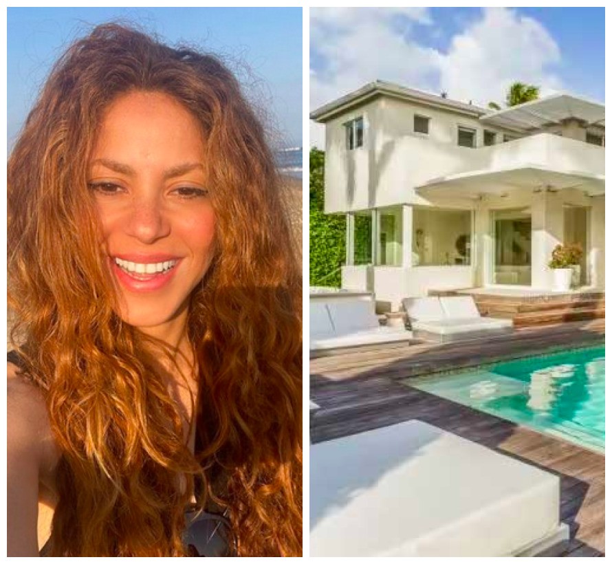 A cantora Shakira tem entre seus imóveis uma mansão em Miami (Foto: Instagram/Divulgação)