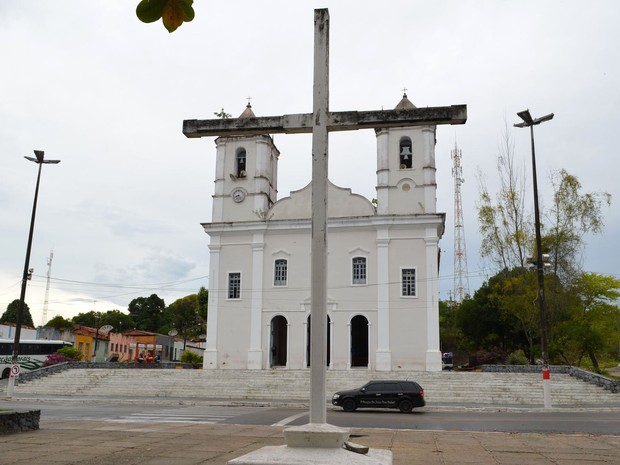 Igreja Matriz no município de Japaratuba (Foto: Marina Fontenele/G1)