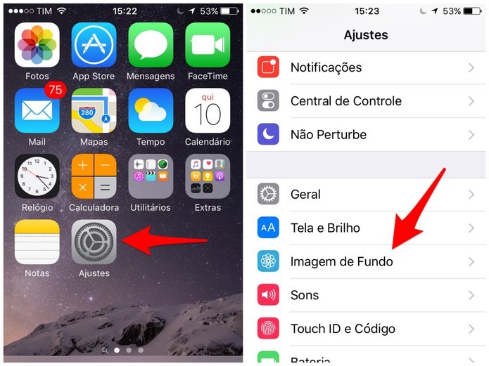 Iphone 5s Como Mudar O Papel De Parede Dicas E Tutoriais Techtudo Para ajustar sua tela de bloqueio à sua preferência, selecione o botão iniciar e, em seguida, selecione configurações > personalização > tela de bloqueio. iphone 5s como mudar o papel de parede