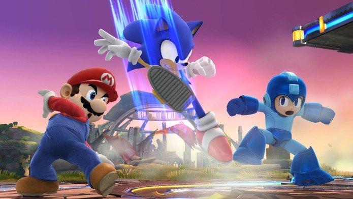 Sonic em Super Smash Bros (Foto: Divulgação/Nintendo)