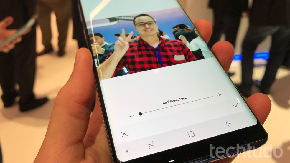 Celular Samsung permite ajustar a intensidade do foco dinâmico depois que a foto foi feita (Foto: Thássius Veloso / TechTudo)