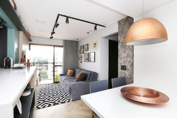 Apartamento descolado de 57 m² (Foto: Mariana Orsi / divulgação)