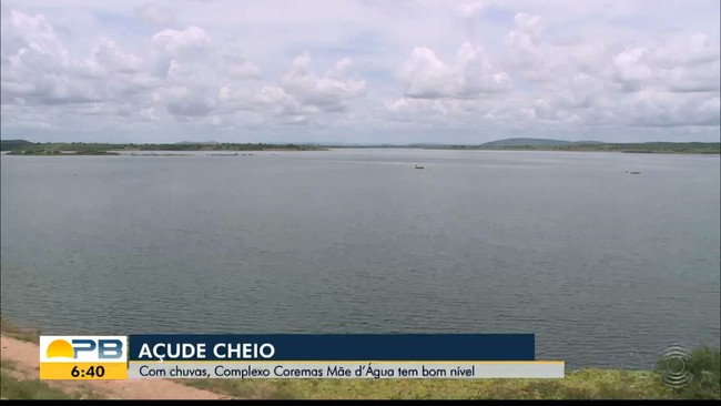 Açude de Coremas tem bom nível de água após chuvas na região