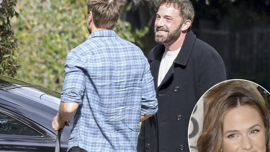 Ben Affleck abre sorrisão ao encontrar namorado da ex, Jennifer Garner