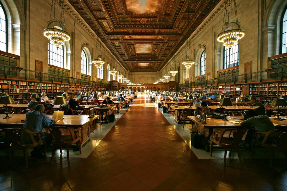 Biblioteca pública de Nova York (Foto: wikimedia commons)