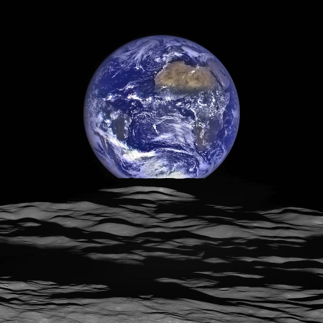 Nova imagem da Terra foi capturada da órbita da Lua (Foto: Divulgação / NASA)