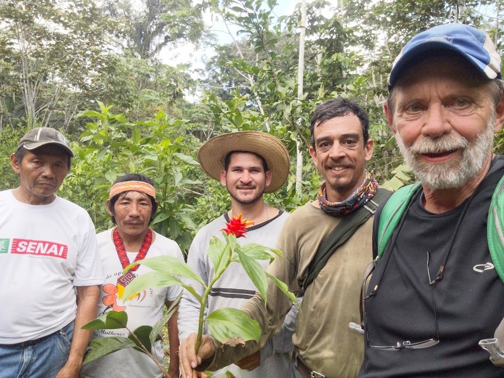 Planta foi achada com a ajuda de indígenas da região  — Foto: Arquivo pessoal 