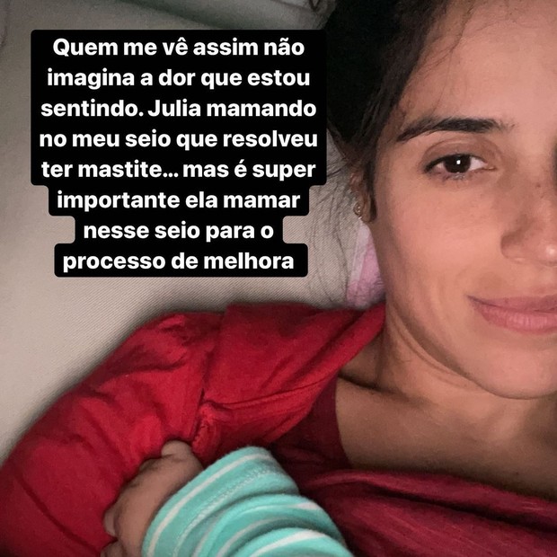 Camilla Camargo desabafa sobre mastite ao amamentar Julia, sua caçula (Foto: Reprodução/Instagram)