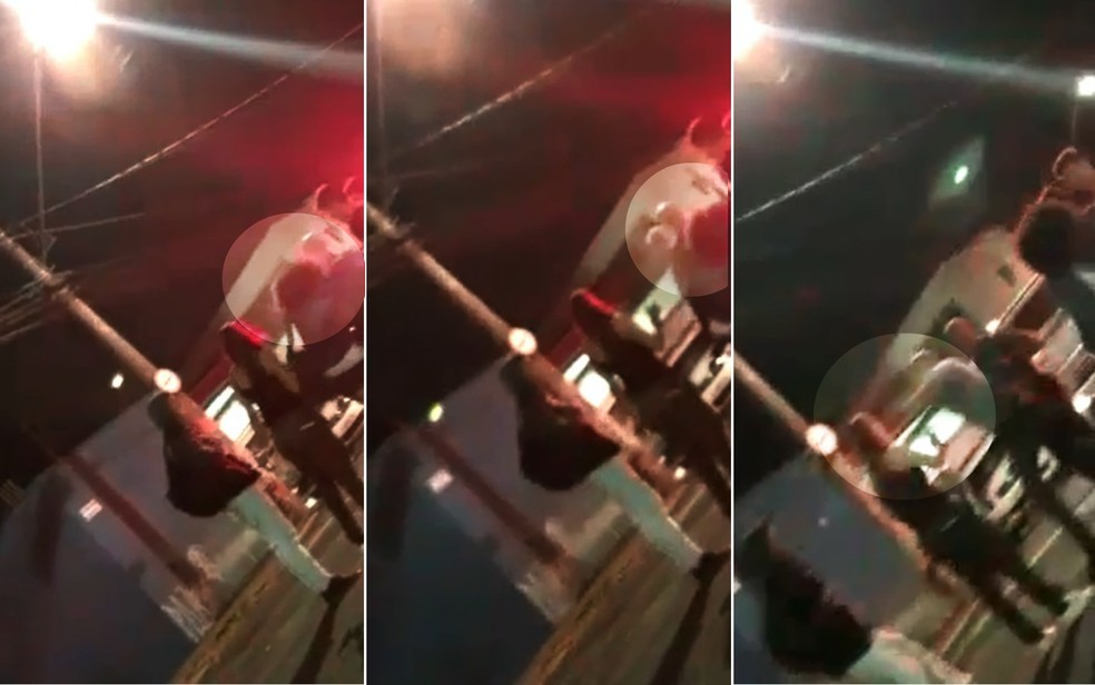 Vídeo mostra policial militar agredindo estudante com soco em Ribeirão Preto (Foto: Reprodução/EPTV)