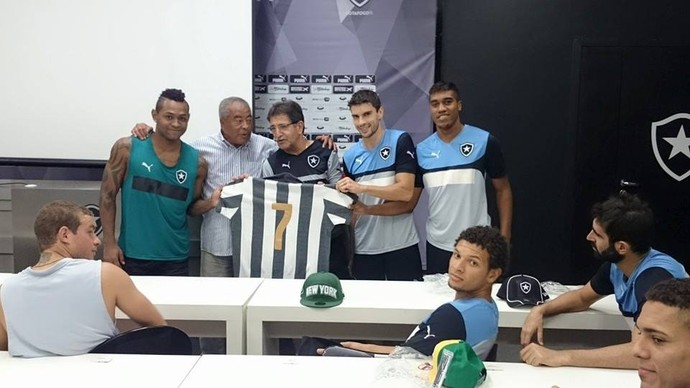 Jairzinho, Jobson, René Simões, Rodrigo Pimpão e Murilo, Botafogo (Foto: Divulgação / Botafogo)