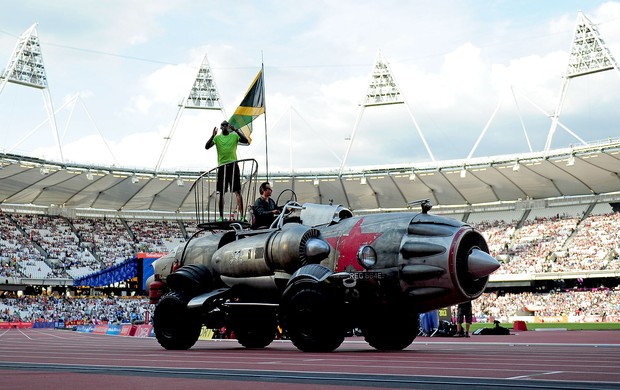 Bolt entrada carro atletismo (Foto: Getty Images)