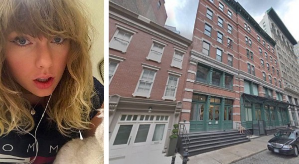 A cantora Taylor Swift e as propriedades compradas por ela em Nova York (Foto: Instagram/Reprodução)