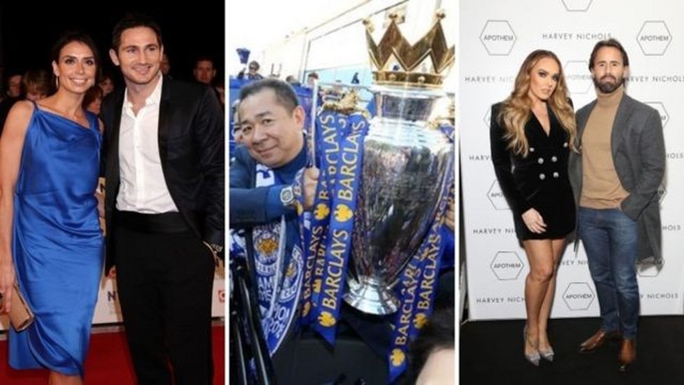 As casas de Frank e Christine Lampard; Vichai Srivaddhanaprabha; e Tamara Ecclestone e seu marido foram arrombadas em dezembro de 2019 — Foto: PA MEDIA/GETTYIMAGES