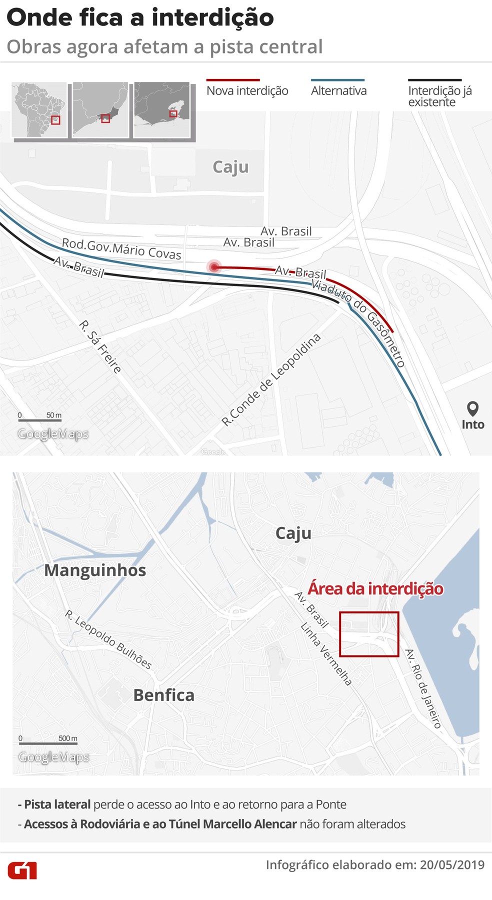 Avenida Brasil Sofre Mais Uma Interdicao Para Obras Do Brt No Rio Rio De Janeiro G1